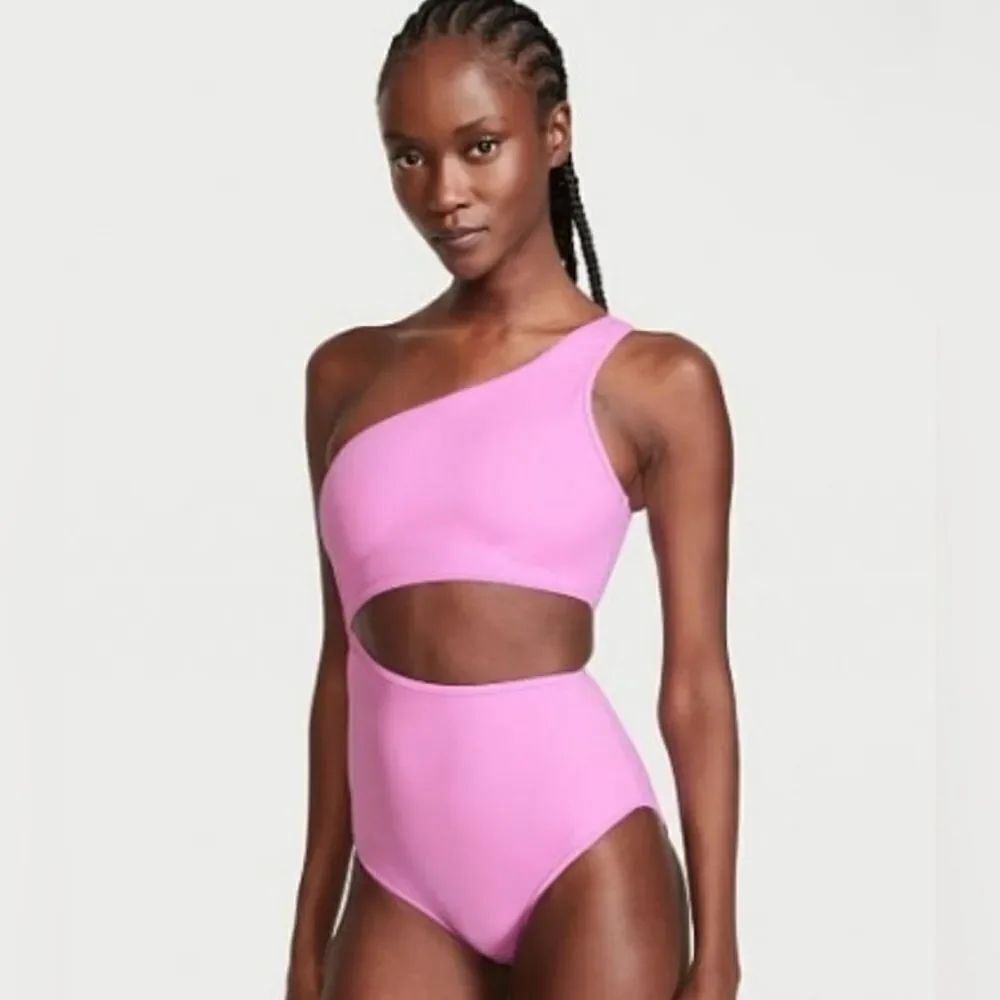 Victoria’s Secret Essential Cutout One Piece Swimsuit In Lavender Size M NWOT